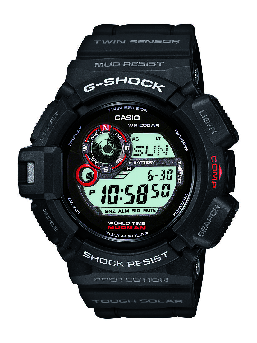 Casio Tactical G Shock Mudman Tough Solar Digital Watch G9300-1, Black, Small - Zdjęcie 1 z 1